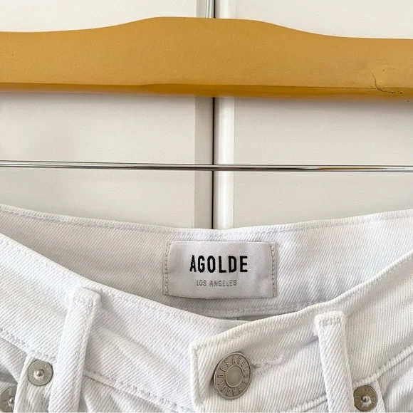 Agolde Riley High Rise Straight Crop Jeans (Stretch) - Picture 8 of 12